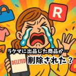 ラクマに出品した商品が…削除された？