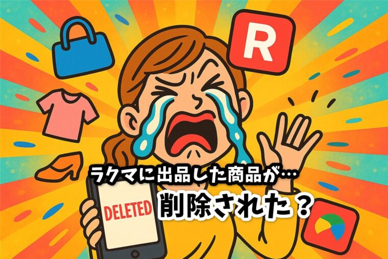 ラクマに出品した商品が…削除された？