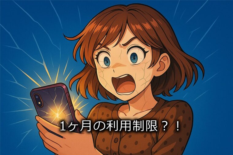 ラクマで1ヶ月の利用制限？！
