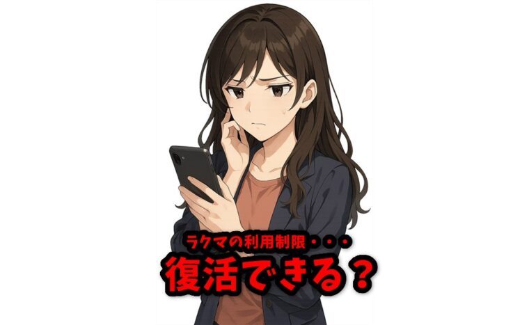 ラクマ利用制限…復活できる？